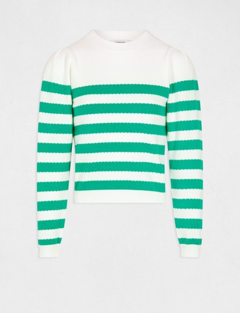 Morgan Sweater MJELY VERT VEGE/OFF WHITE Morgan Sweater MJELY VERT VEGE/OFF WHITE
