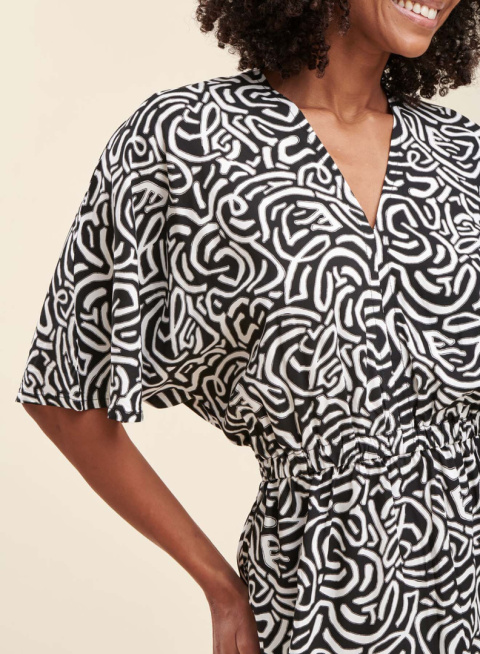 La Fee Maraboutee Dress FF-RO-SAFOU-C NOIR/BLA La Fee Maraboutee Dress FF-RO-SAFOU-C NOIR/BLA