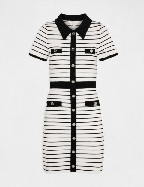 Morgan Dress RMLYA OFF WHITE/NOIR Morgan Dress RMLYA OFF WHITE/NOIR