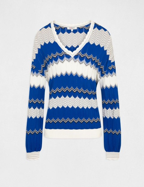 Morgan Sweater MIX BLEU ROYAL Morgan Sweater MIX BLEU ROYAL