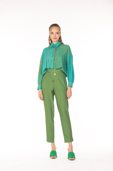 Siste's Pants ST07S0649T75 ACQUA/OLI Siste's Pants ST07S0649T75 ACQUA/OLI