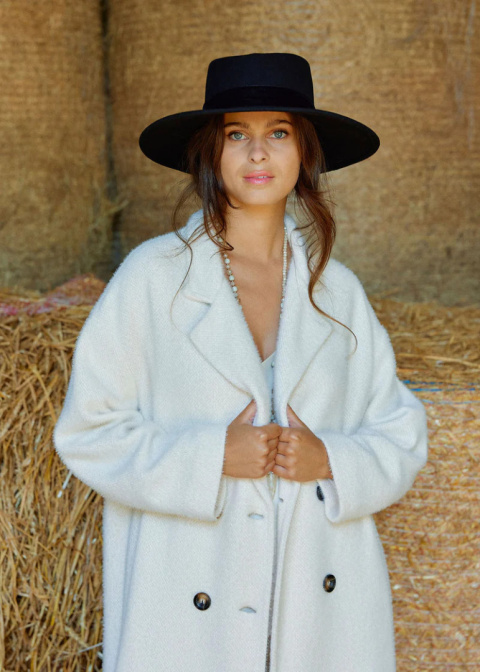 Lauren Vidal Coat LVMH2632 ECRU Lauren Vidal Coat LVMH2632 ECRU