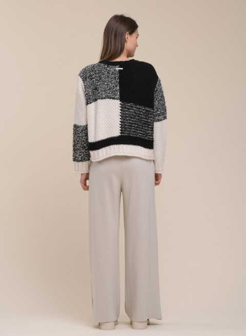 Humility Sweater HG-PU-ULFA BLANC / NOIR Humility Sweater HG-PU-ULFA BLANC / NOIR