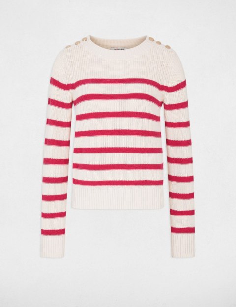 Morgan Sweater MASHI IVOIRE/FUCHSIA