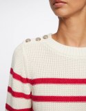 Morgan Sweater MASHI IVOIRE/FUCHSIA