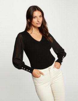 Morgan Sweater MSATIN NOIR