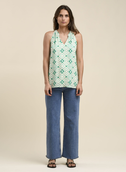 La Fee Maraboutee Blouse FH-TO-PLUMA-L ECRU/WAS La Fee Maraboutee Blouse FH-TO-PLUMA-L ECRU/WAS