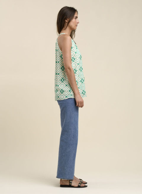La Fee Maraboutee Blouse FH-TO-PLUMA-L ECRU/WAS La Fee Maraboutee Blouse FH-TO-PLUMA-L ECRU/WAS