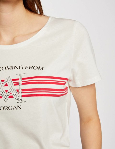 Morgan Bluzka DONNA OFF WHITE/FUSH Morgan Bluzka DONNA OFF WHITE/FUSH