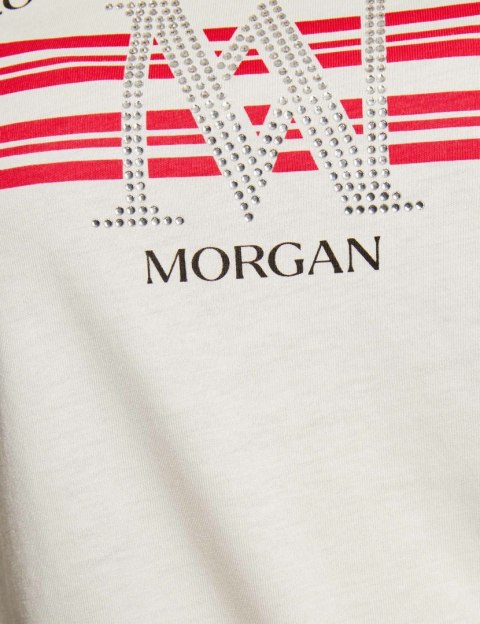Morgan Bluzka DONNA OFF WHITE/FUSH Morgan Bluzka DONNA OFF WHITE/FUSH