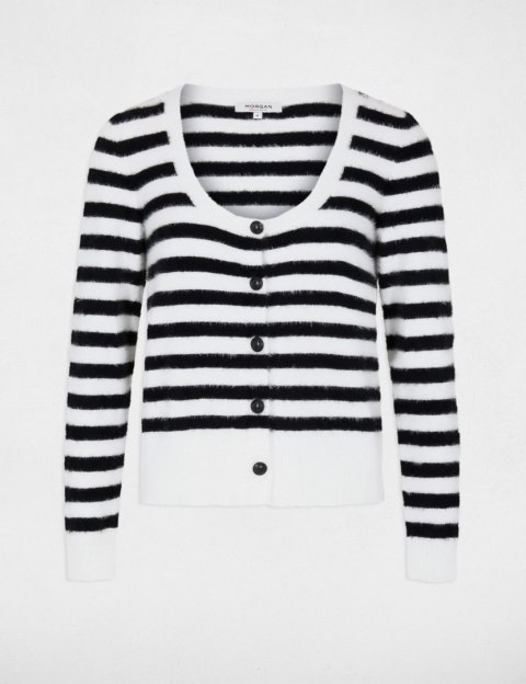 Morgan Sweater MANIS OFF WHITE/NOIR Morgan Sweater MANIS OFF WHITE/NOIR
