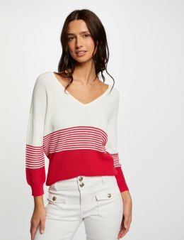 Morgan Sweater MFILI FUHSIA/OFF WHITE