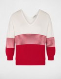 Morgan Sweater MFILI FUHSIA/OFF WHITE