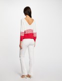 Morgan Sweter MFILI FUHSIA/OFF WHITE