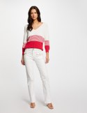 Morgan Sweater MFILI FUHSIA/OFF WHITE