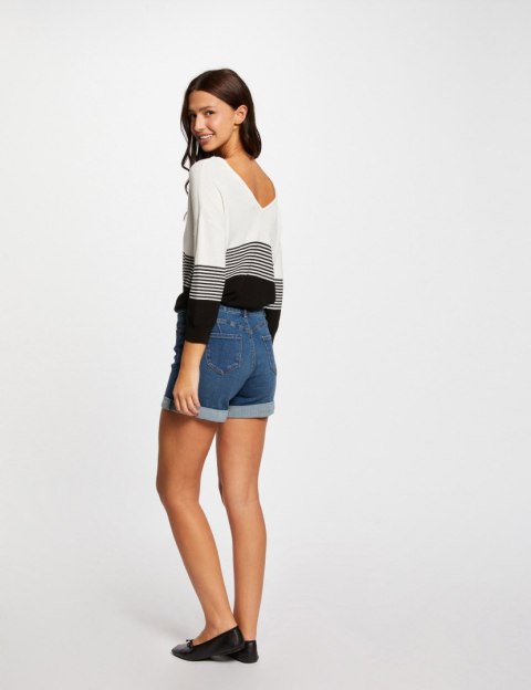 Morgan Sweater MFILI NOIR/OFF WHITE Morgan Sweater MFILI NOIR/OFF WHITE