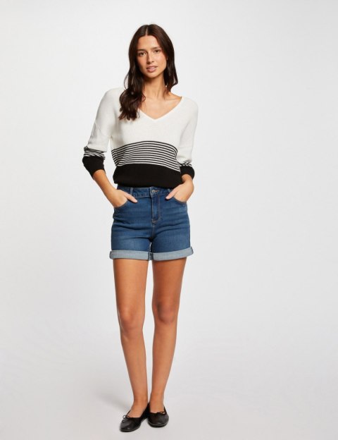 Morgan Sweater MFILI NOIR/OFF WHITE Morgan Sweater MFILI NOIR/OFF WHITE