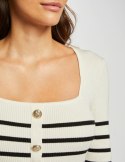 Morgan Sweater MLULU IVOIRE/MARINE