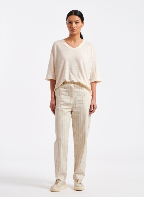 Humility Pants HH-PA-BART ECRU/NOIR