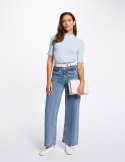 Morgan Pants PWIDE JEAN DBL STONE
