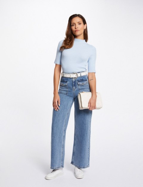 Morgan Pants PWIDE JEAN DBL STONE Morgan Pants PWIDE JEAN DBL STONE