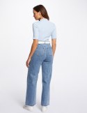 Morgan Pants PWIDE JEAN DBL STONE