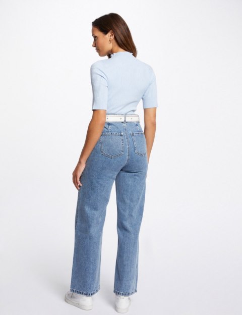 Morgan Pants PWIDE JEAN DBL STONE Morgan Pants PWIDE JEAN DBL STONE
