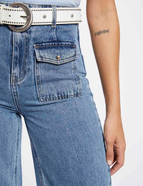 Morgan Pants PWIDE JEAN DBL STONE Morgan Pants PWIDE JEAN DBL STONE