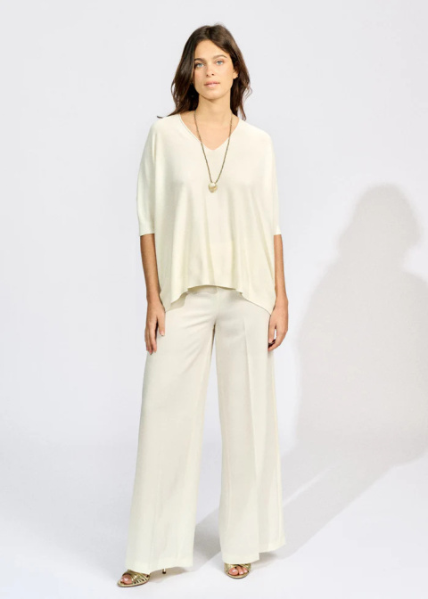 Lauren Vidal Pants LVPETRA ECRU Lauren Vidal Pants LVPETRA ECRU