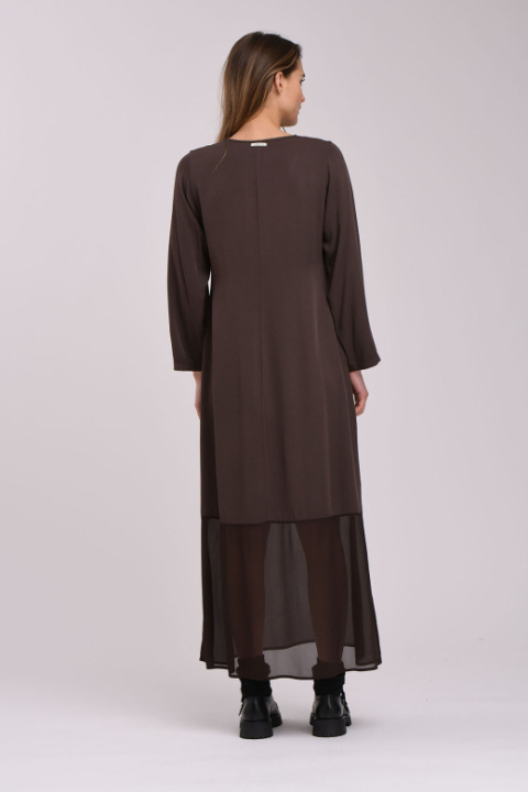 Humility Dress HI-RO-CASIMA CHOCOLAT Humility Dress HI-RO-CASIMA CHOCOLAT