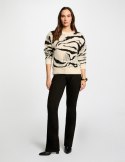 Morgan Sweter MZOU BEIGE/NOIR Morgan Sweter MZOU BEIGE/NOIR