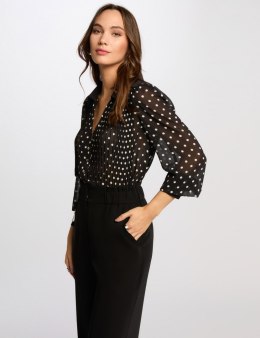 Morgan Shirt CPOIS NOIR/OFF WHITE