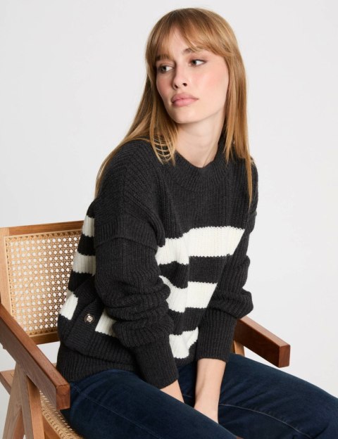 Morgan Sweater MCHARLY GRIS ANT/OFF WHITE Morgan Sweater MCHARLY GRIS ANT/OFF WHITE