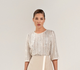 Artigli Blouse BL001943 AVORIO SILVER