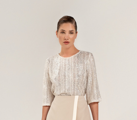 Artigli Blouse BL001943 AVORIO SILVER Artigli Blouse BL001943 AVORIO SILVER