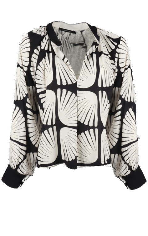 Lauren Vidal Blouse FLOR NOIR/ECRU Lauren Vidal Blouse FLOR NOIR/ECRU