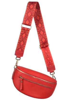 Lauren Vidal Handbag ELDA RED