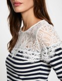 Morgan Blouse TMACO OFF WHITE/MARINE Morgan Blouse TMACO OFF WHITE/MARINE