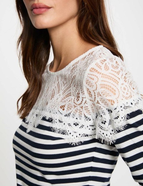 Morgan Blouse TMACO OFF WHITE/MARINE Morgan Blouse TMACO OFF WHITE/MARINE