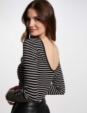 Morgan Blouse TMAKIA NOIR/OFF WHITE Morgan Blouse TMAKIA NOIR/OFF WHITE