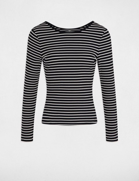 Morgan Blouse TMAKIA NOIR/OFF WHITE Morgan Blouse TMAKIA NOIR/OFF WHITE