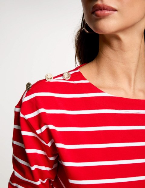 Morgan Bluzka TMARIN OFF WHITE/ROUGE Morgan Bluzka TMARIN OFF WHITE/ROUGE