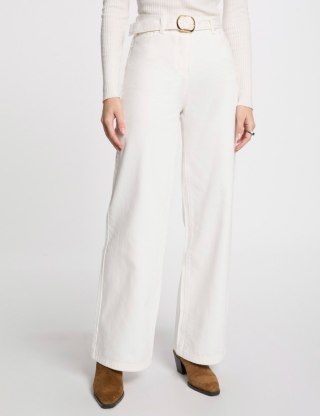 Morgan Spodnie PDUNO OFF WHITE
