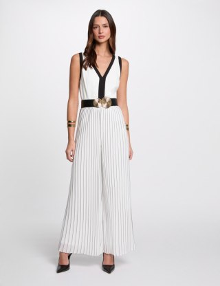 Morgan Kombinzeon PLISMA OFF WHITE/NOIR
