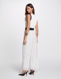 Morgan Pants PLISMA OFF WHITE/NOIR