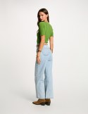 Morgan Pants PWIDE2 JEAN BLEACHED