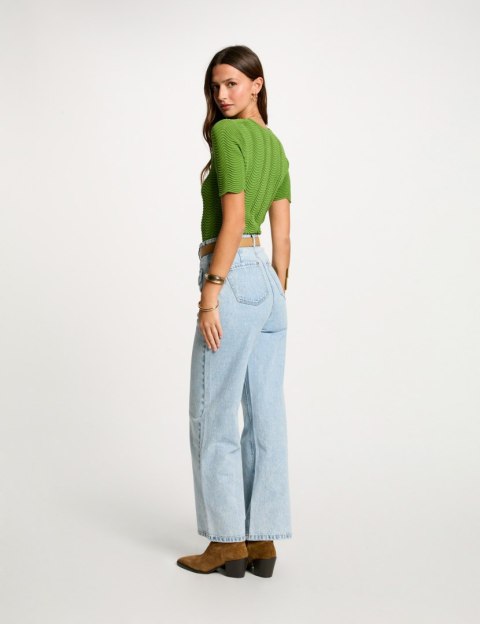 Morgan Pants PWIDE2 JEAN BLEACHED Morgan Pants PWIDE2 JEAN BLEACHED