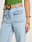 Morgan Pants PWIDE2 JEAN BLEACHED