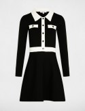 Morgan Dress RMAVA NOIR/OFF WHITE
