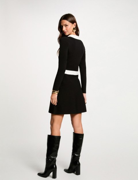 Morgan Dress RMAVA NOIR/OFF WHITE Morgan Dress RMAVA NOIR/OFF WHITE